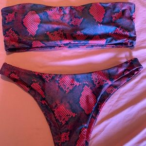 Snakeskin swimsuit